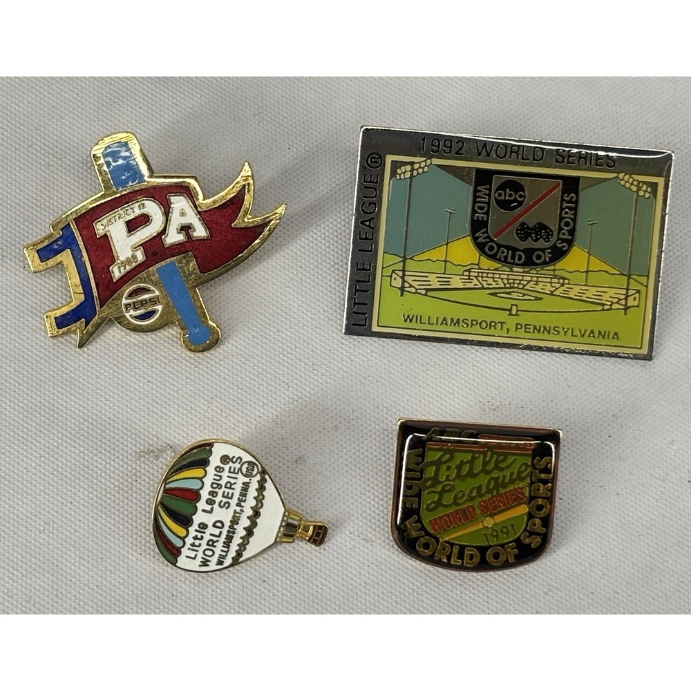 Vintage Little League World Series Pin Lot Williamsport ABC Sports Pepsi 1988-92